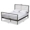 Baxton Studio Alva Modern and Contemporary Industrial Black Finished Metal Full Size Platform Bed 187-11630-Zoro - alternate 3